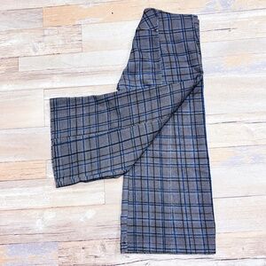 BODYBAG BY JUDE Wide blue and grey capri pants